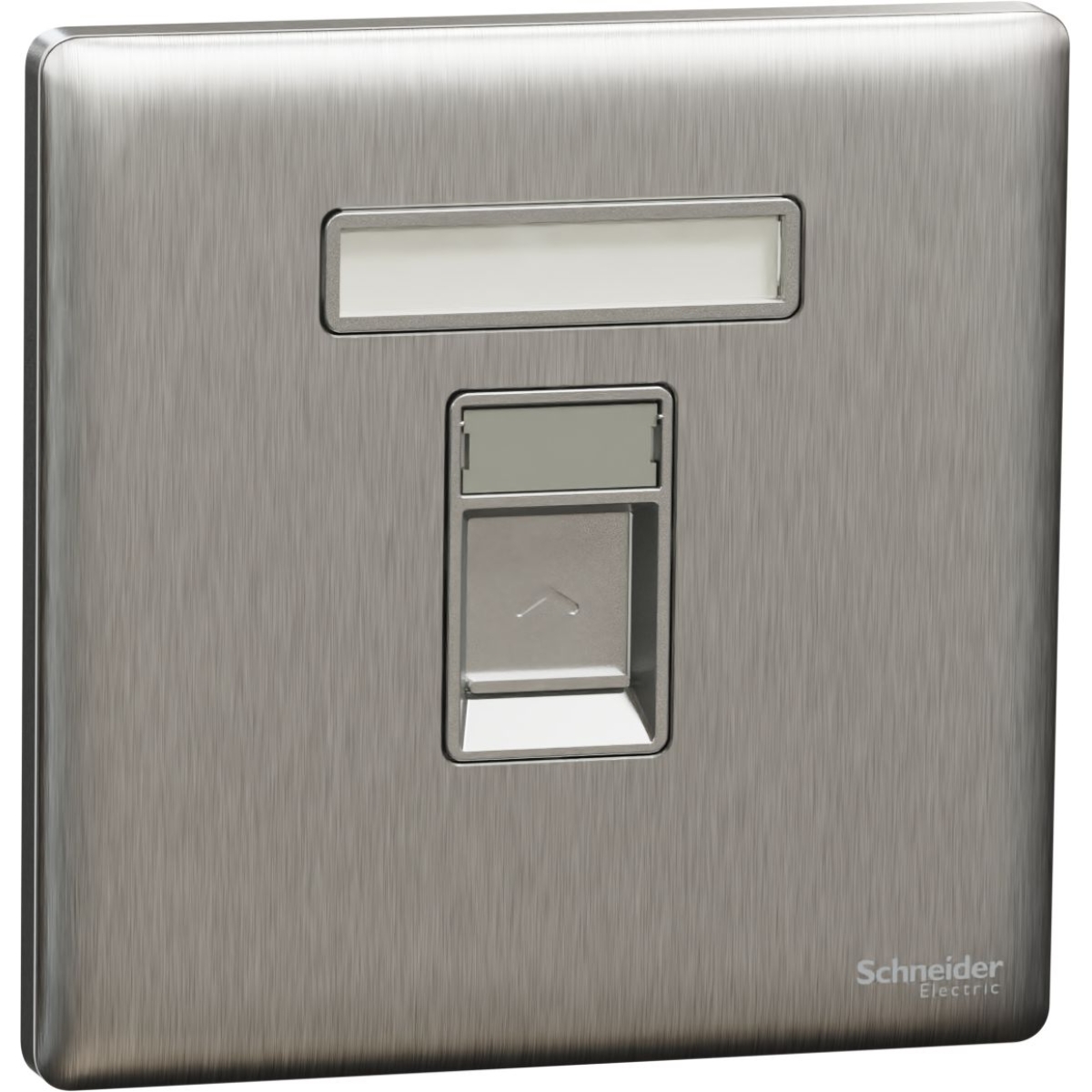 Schneider Electric 施耐德電氣 NUX31RJ6_SS UNICA X 單位RJ45 6類數據插座 (Keystone面板備防塵活門) (炫星銀)